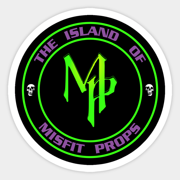 Round MP Logo Sticker by The Island of Misfit Props